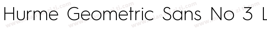 Hurme Geometric Sans No 3 Light字体转换